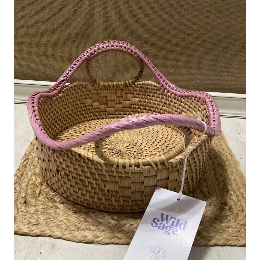 Wild Sage Rattan 10” & 12” Nesting Baskets NEW- From Bed/bath & Beyond - Thumbnail 4