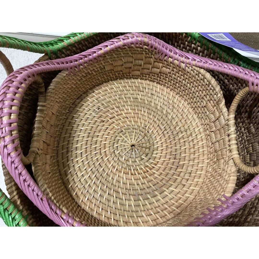 Wild Sage Rattan 10” & 12” Nesting Baskets NEW- From Bed/bath & Beyond - Thumbnail 8