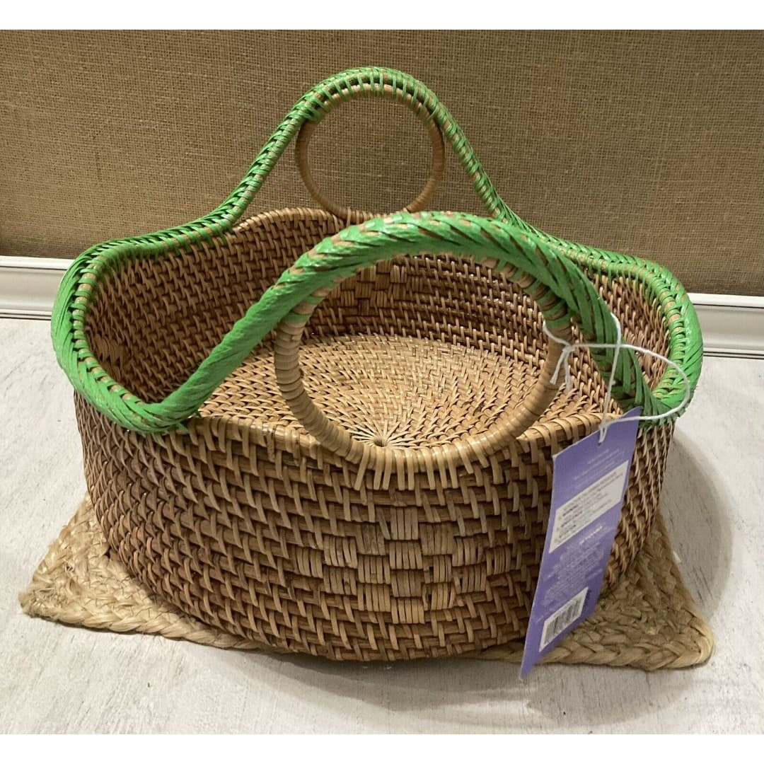 Wild Sage Rattan 10” & 12” Nesting Baskets NEW- From Bed/bath & Beyond - Thumbnail 3