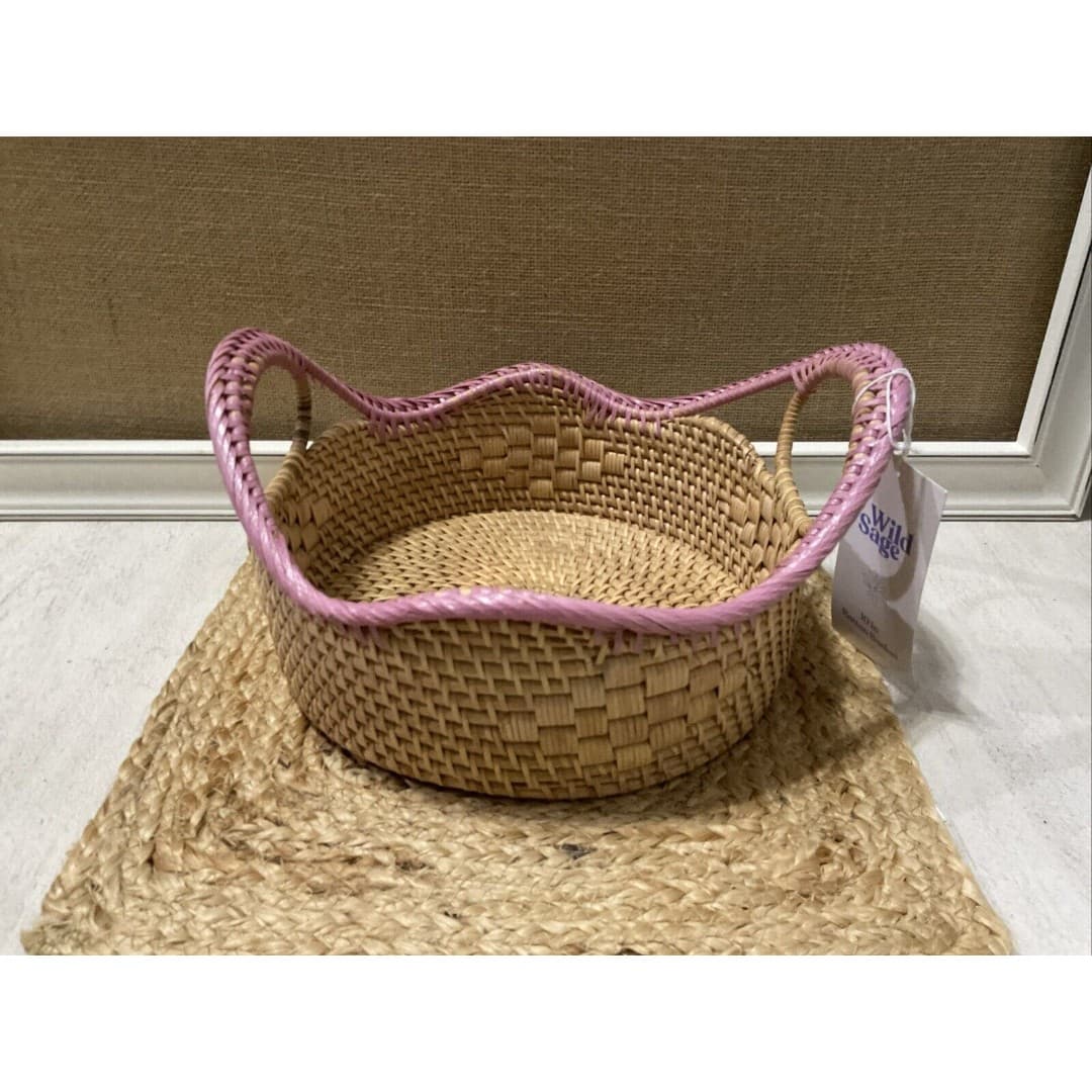 Wild Sage Rattan 10” & 12” Nesting Baskets NEW- From Bed/bath & Beyond - Thumbnail 6