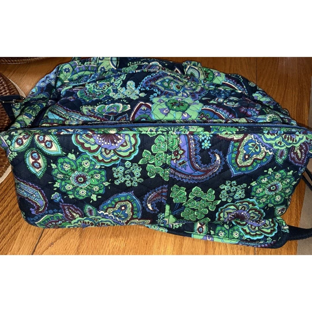 Vera Bradley Blue Rhapsody Large Metro Laptop Messenger Bag - Thumbnail 4