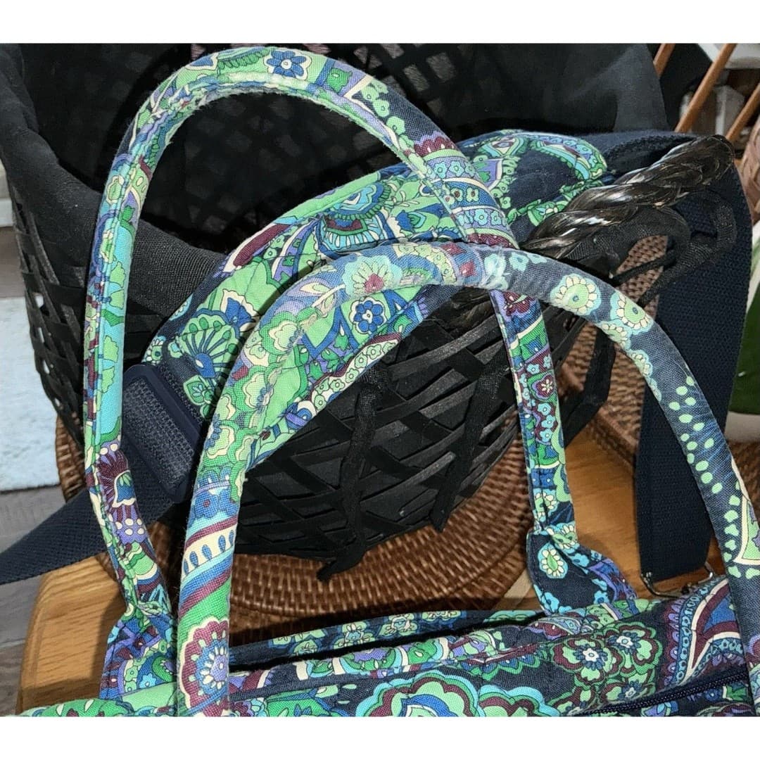 Vera Bradley Blue Rhapsody Large Metro Laptop Messenger Bag - Thumbnail 3