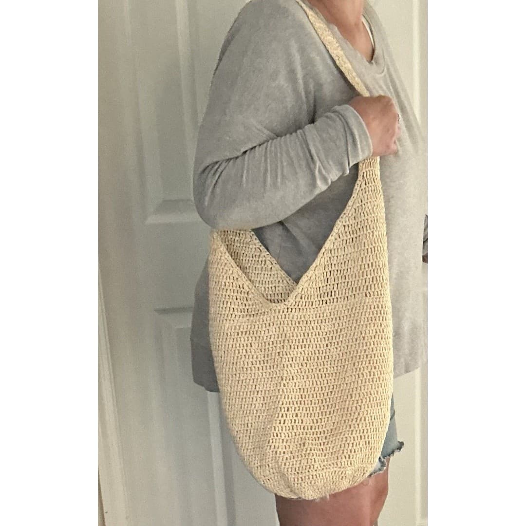 Straw Hobo Bag For Women Vtg Handbag Tote Bag Beach Bag