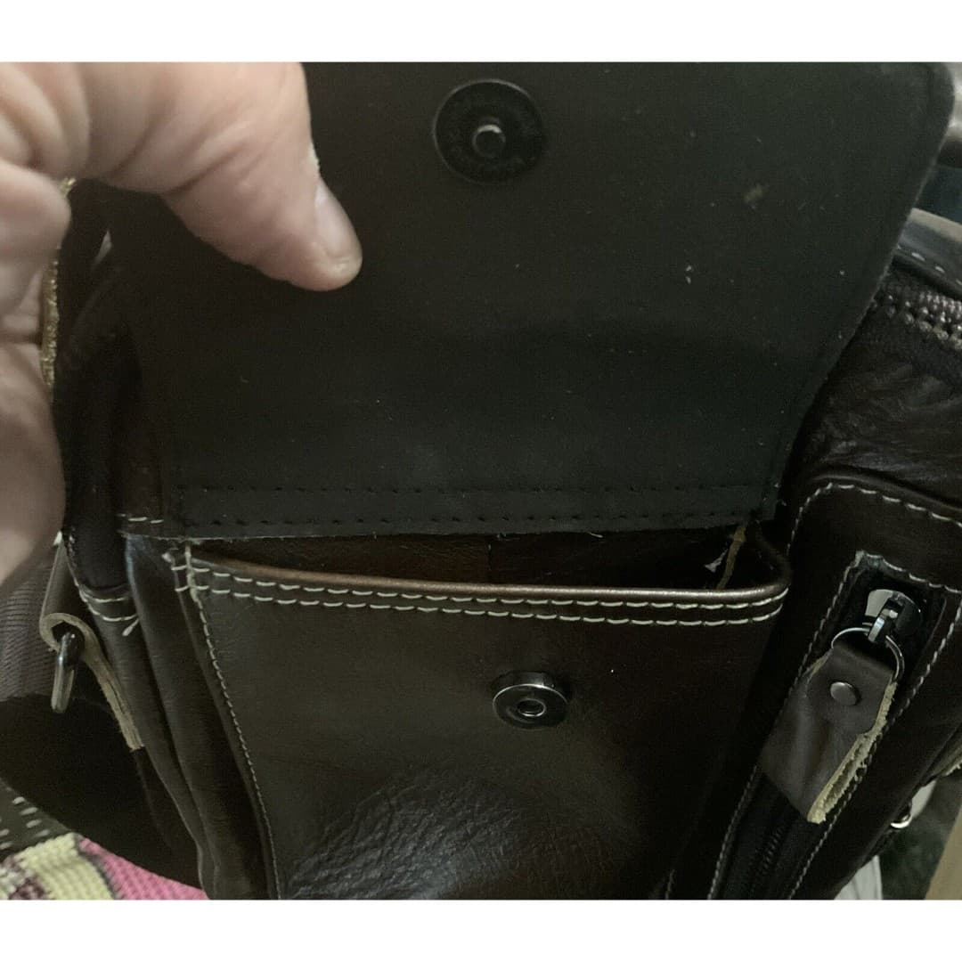 Lucky Brand Blue Leather Wallet Extra Card Space - Thumbnail 6