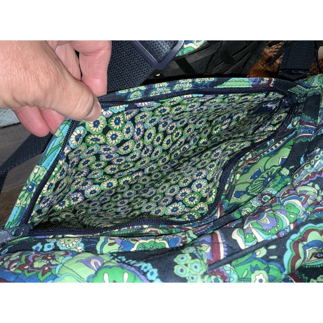Vera Bradley Blue Rhapsody Large Metro Laptop Messenger Bag - Thumbnail 7