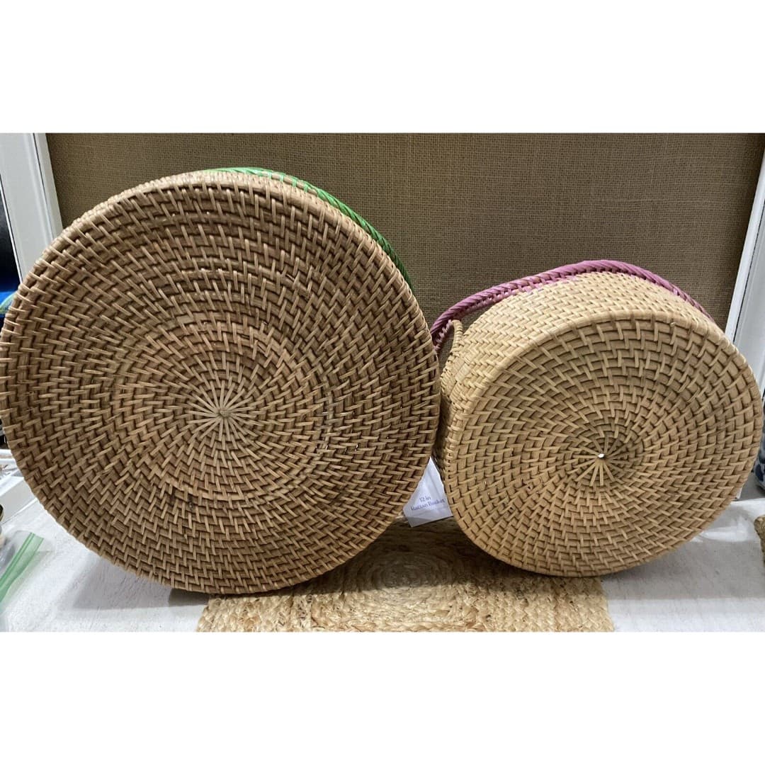 Wild Sage Rattan 10” & 12” Nesting Baskets NEW- From Bed/bath & Beyond - Thumbnail 9