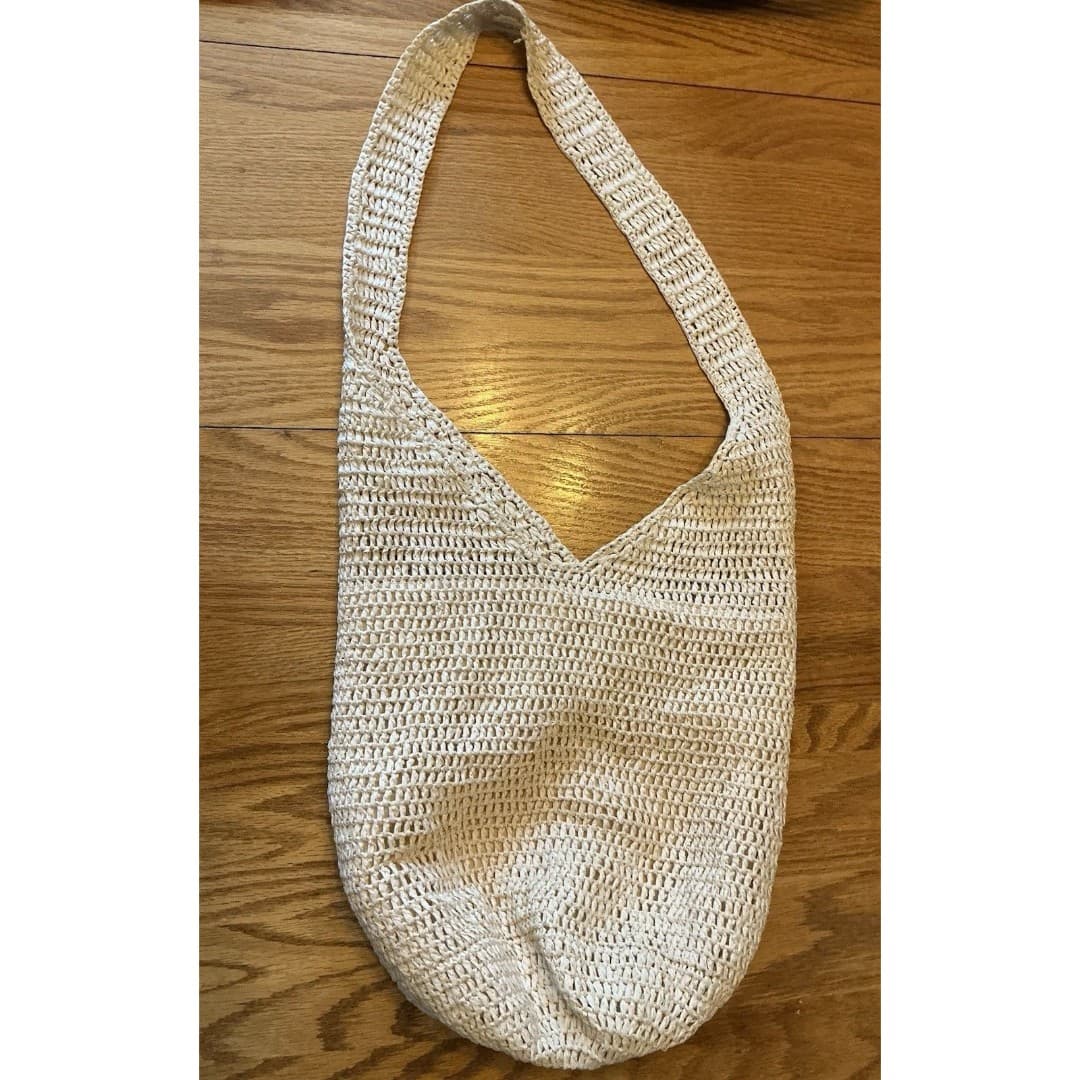 Straw Hobo Bag For Women Vtg Handbag Tote Bag Beach Bag - Thumbnail 6