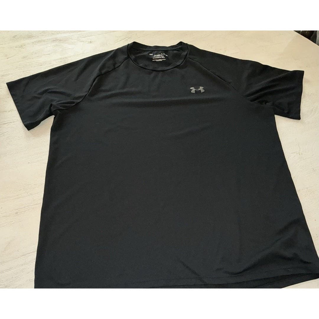 The Tech Tee Under Armour UA Men's XL T Shirt Tee Black Performance - Thumbnail 3