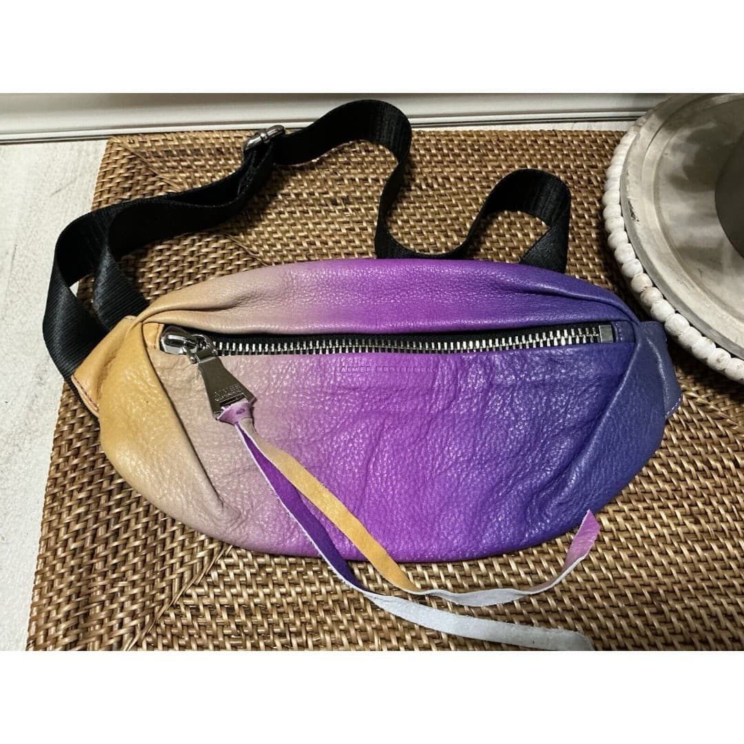 Aimee Kestenberg Milan Purple Ombre Leather Fanny Pack Belt Bag Crossbody NWOT - Thumbnail 2