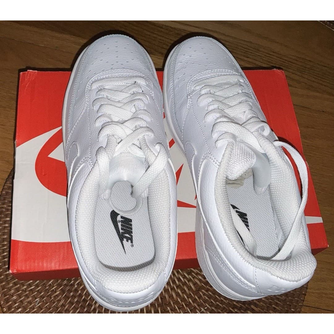 Size 8.5 - Nike Court Vision Low Triple White W - Thumbnail 4