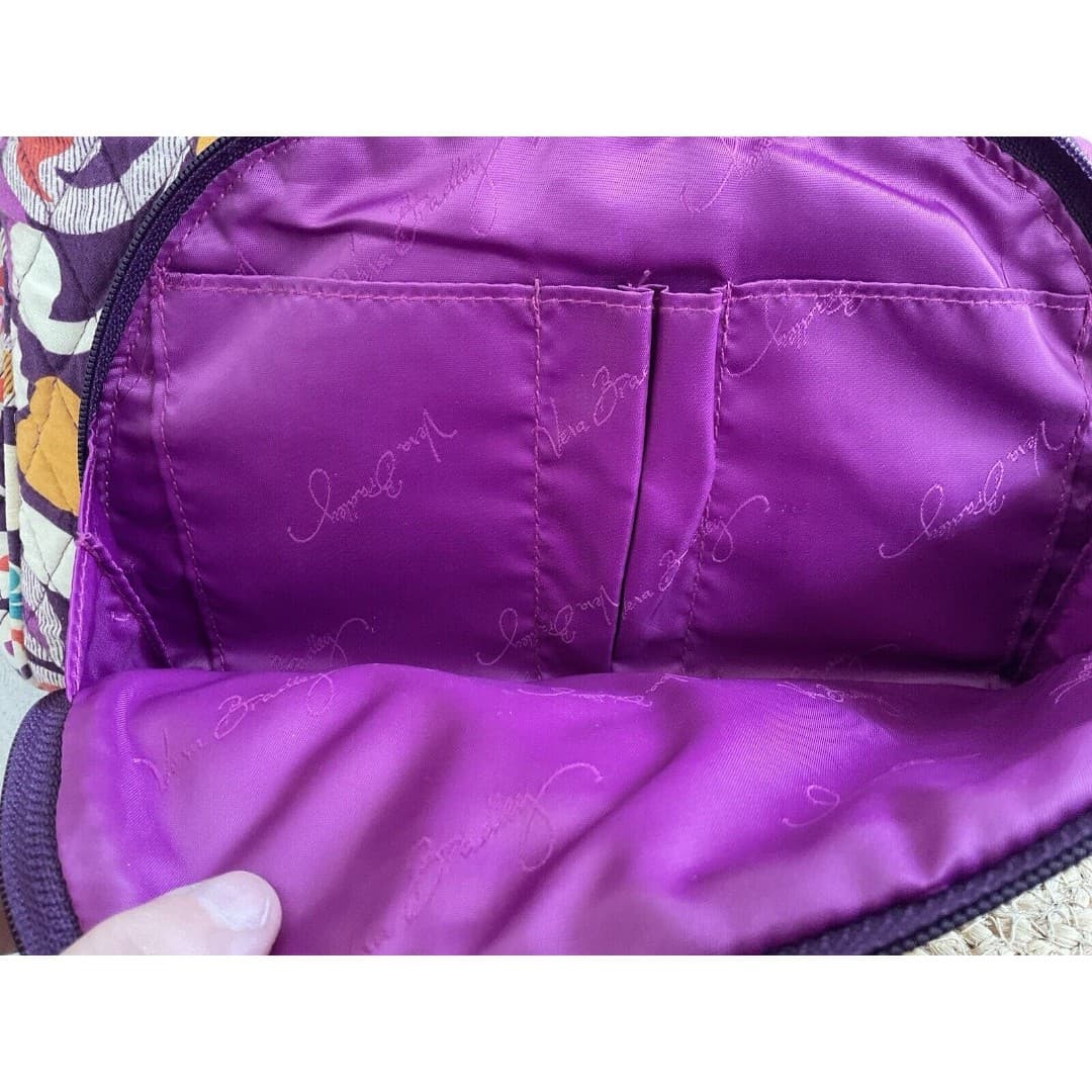 Vera Bradley Large PLUM CRAZY Backpack 16 x 12 x 6 - Thumbnail 6