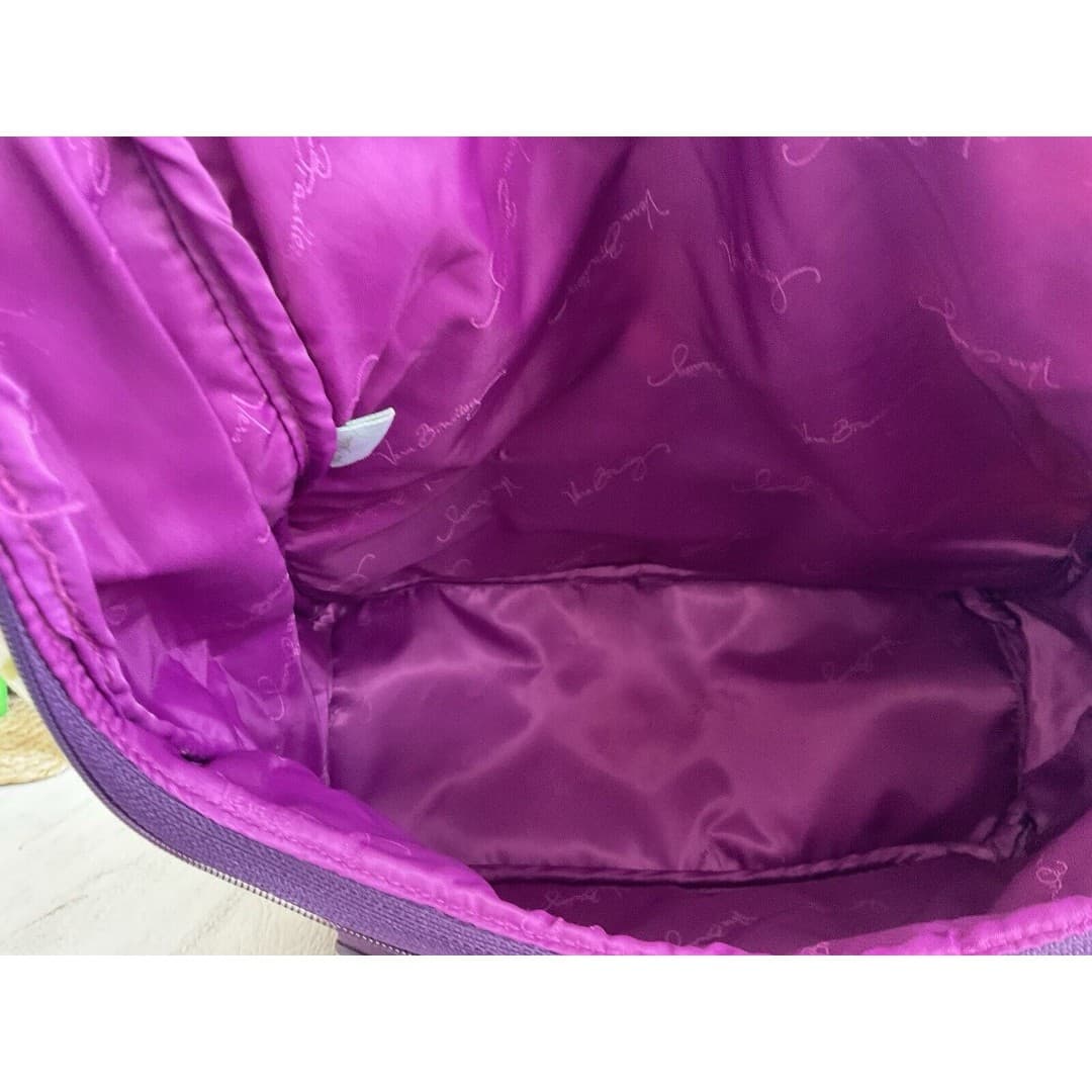 Vera Bradley Large PLUM CRAZY Backpack 16 x 12 x 6 - Thumbnail 5