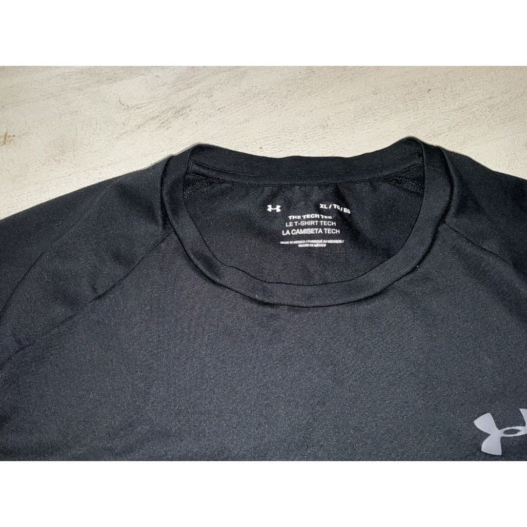 The Tech Tee Under Armour UA Men's XL T Shirt Tee Black Performance - Thumbnail 4