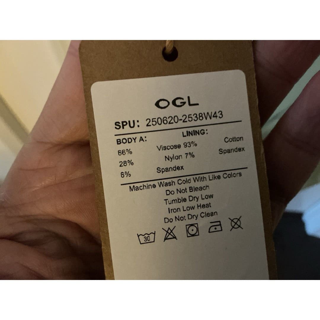 OGL Scoop Neck Side Ruched New Airy Bra MIDI Dress 2XL NWT Limechino - Thumbnail 7