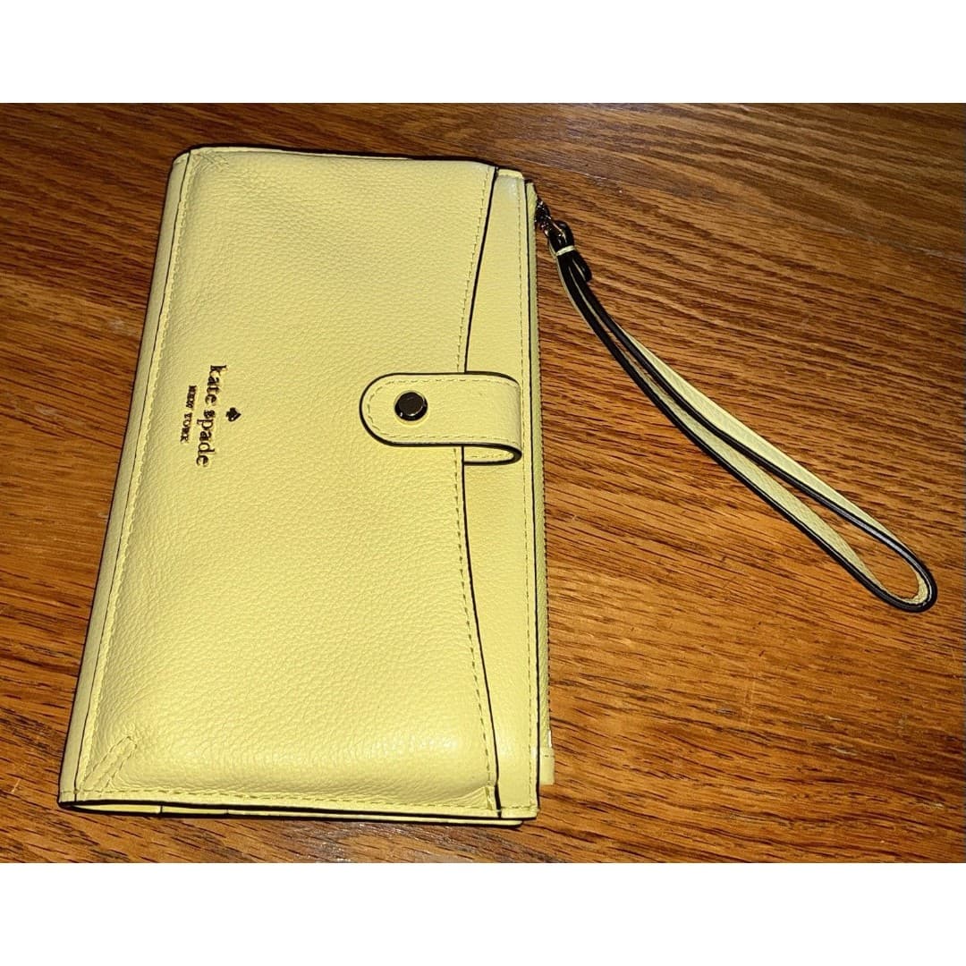 Kate Spade New York Jackson Medium Universal Phone Wristlet Wallet Yellow - Thumbnail 5