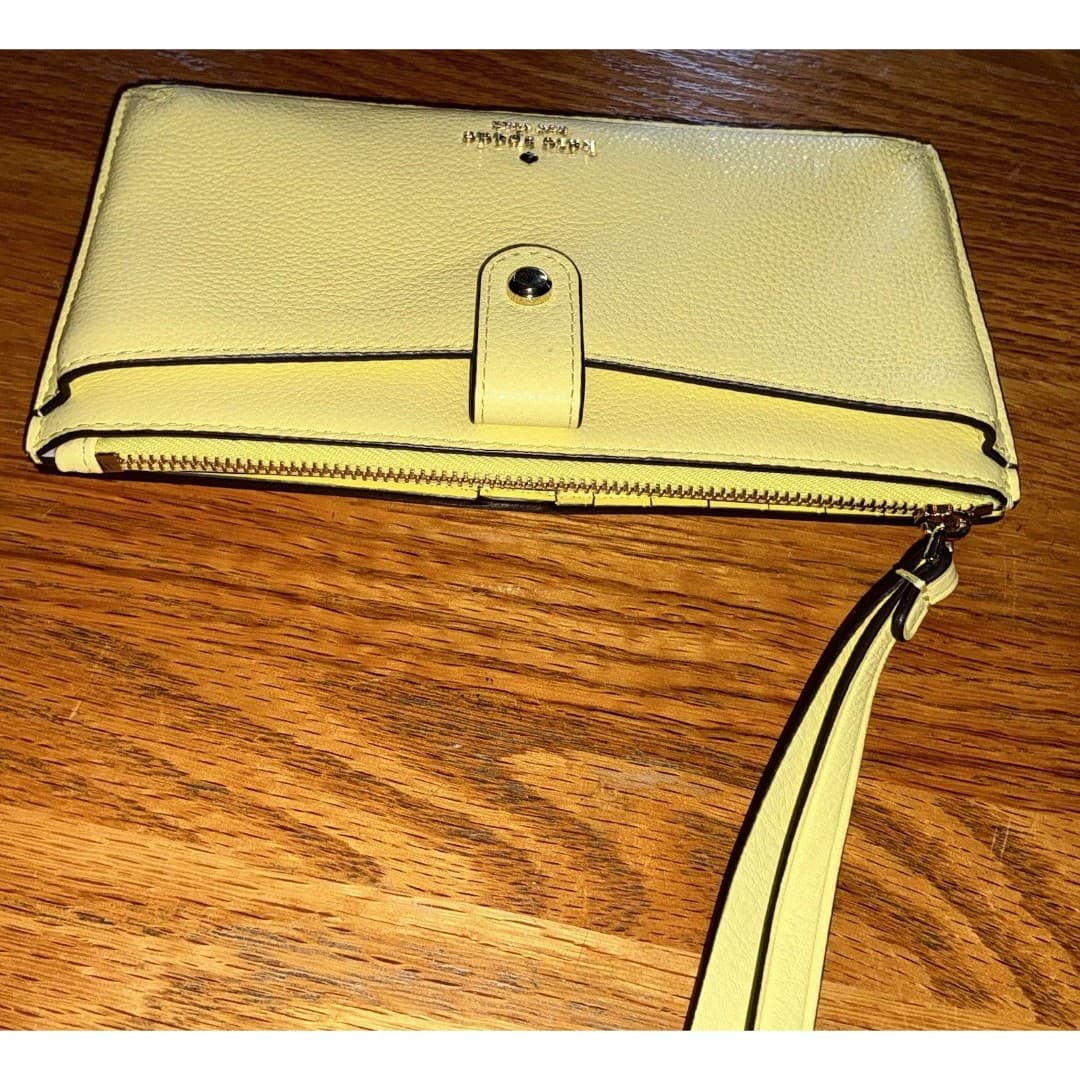 Kate Spade New York Jackson Medium Universal Phone Wristlet Wallet Yellow - Thumbnail 2