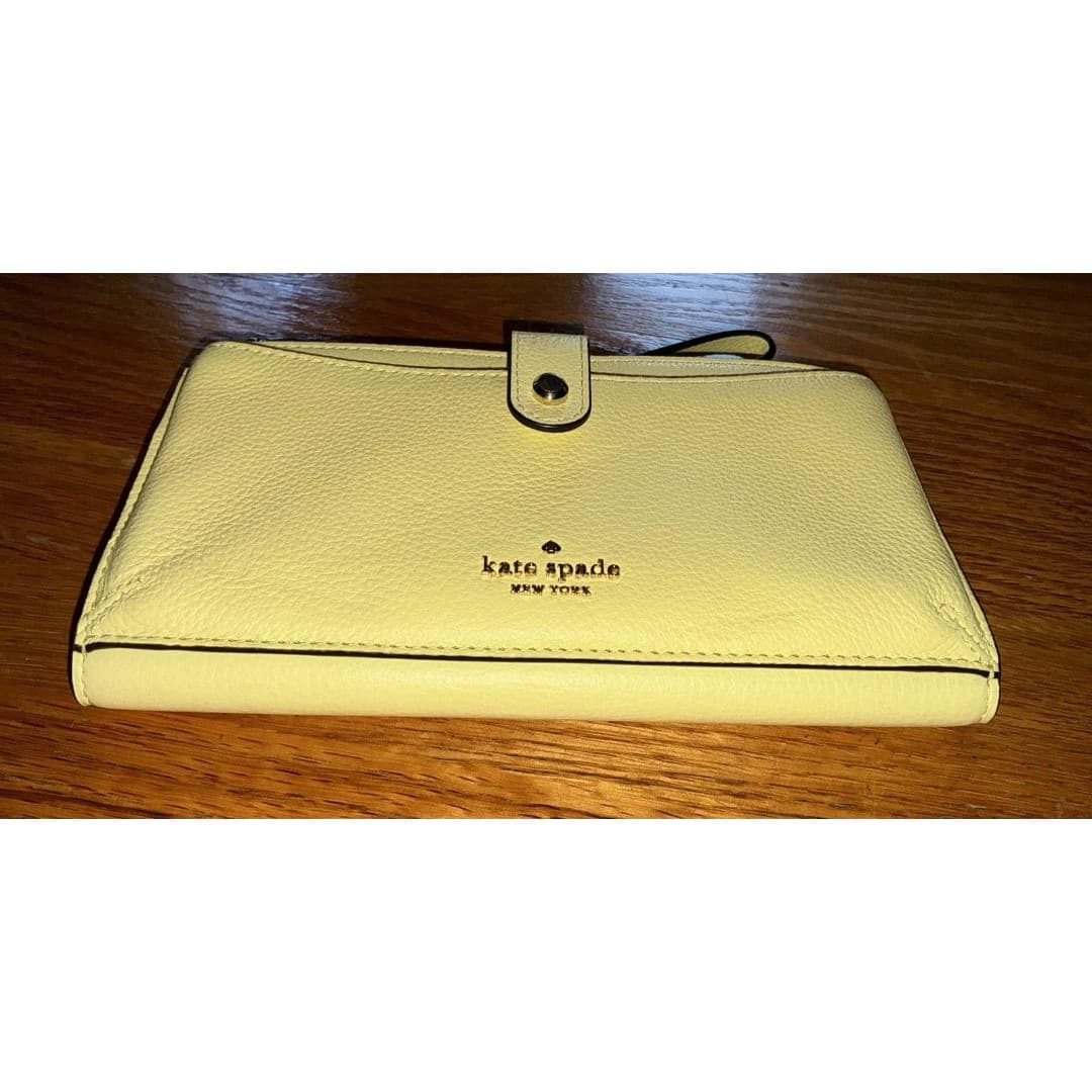 Kate Spade New York Jackson Medium Universal Phone Wristlet Wallet Yellow - Thumbnail 4