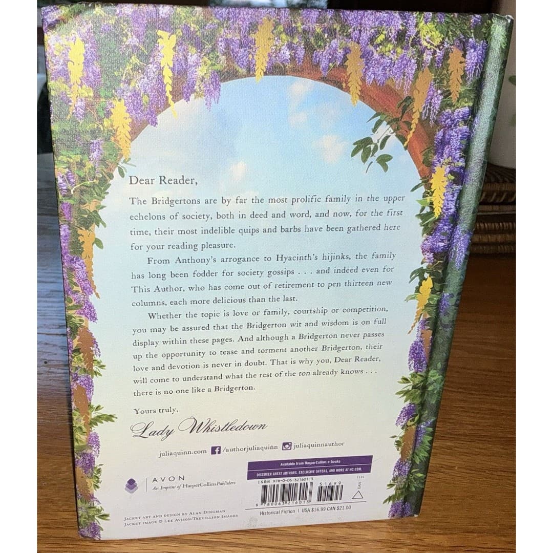 The Wit and Wisdom of Bridgerton: Lady Whistledown's Official Guide Hardcover - Thumbnail 2