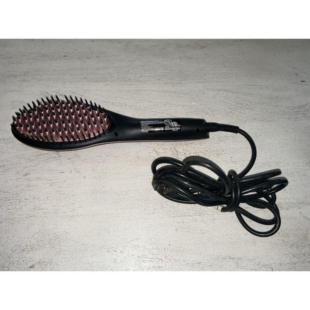 ORIGINAL Simply Straight Ceramic Brush Hair Straightener Brush Power IQ Iron - Thumbnail 3