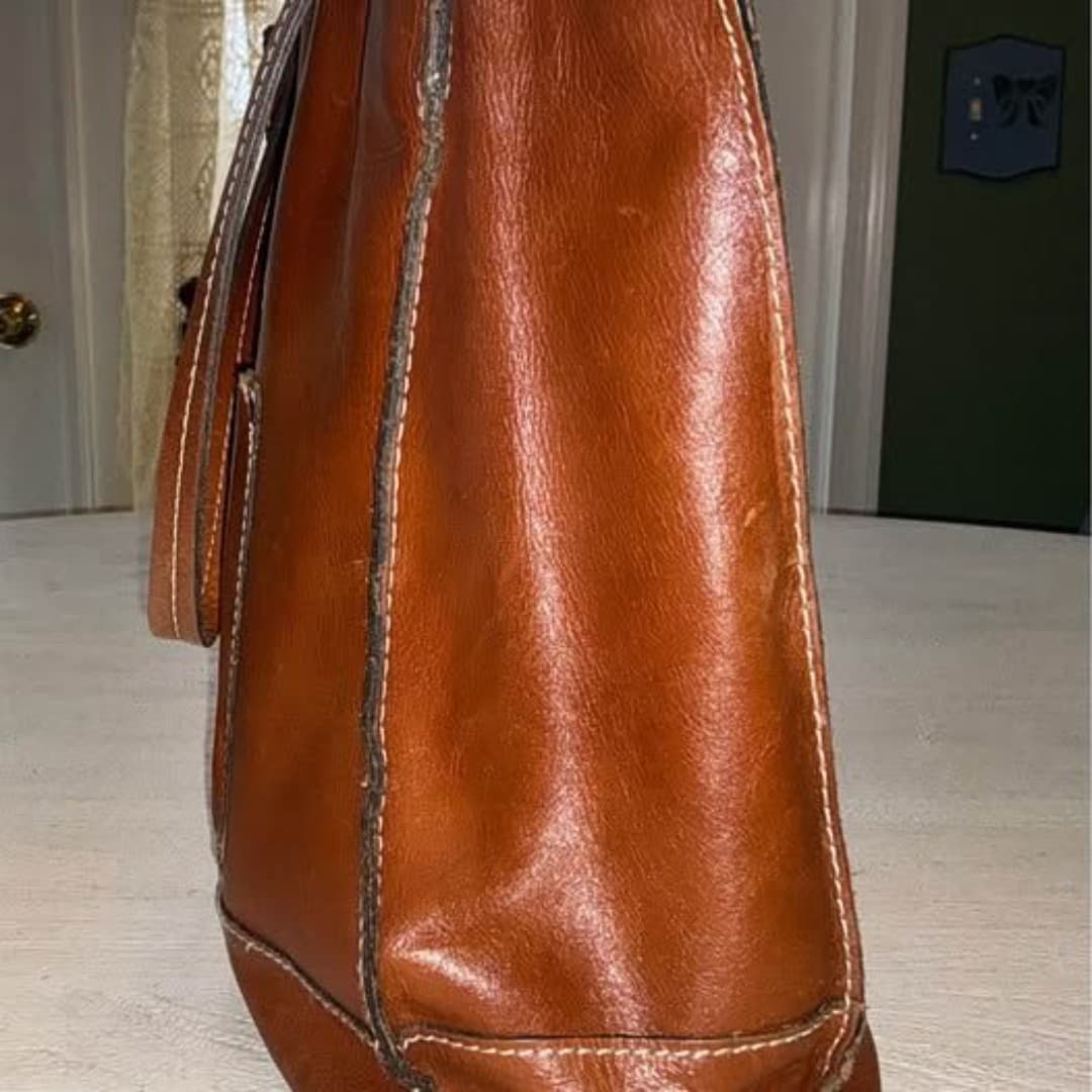 Patricia Nash Toscana Brown Embossed Tote Handbag - Thumbnail 8