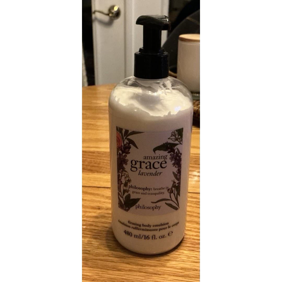 Philosophy Amazing Grace Lavender Firming Body Emulsion 480ml 16oz NEW - Thumbnail 2