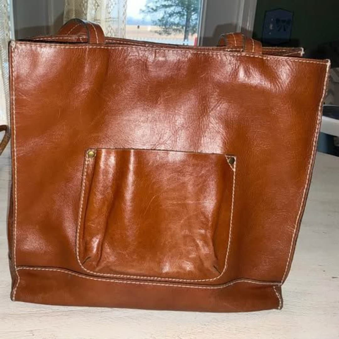Patricia Nash Toscana Brown Embossed Tote Handbag - Thumbnail 4