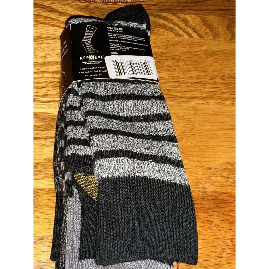 GOLDTOE Men's Wentworth Dress Socks, 5-Pairs, Black, Sz 6-12 - Thumbnail 2