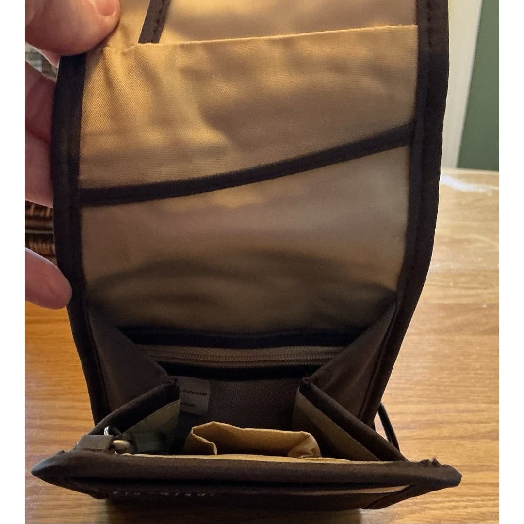 Travelon Anti-Theft RFID Classic Slim Crossbody Shoulder Bag Brown purse - Thumbnail 2