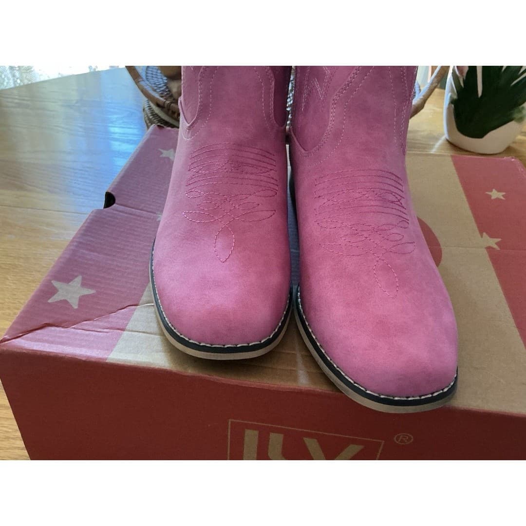 IUV Cowboy Boots Knee High Pink Pony Club Western Cowgirl Girls/Women Sz 5 NIB - Thumbnail 6