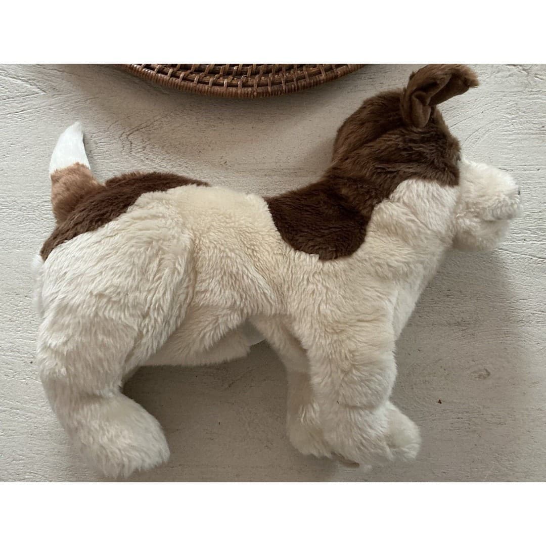 Folkmanis Brown & White Jack Russell Dog Hand Puppet Plush 14” - Thumbnail 5
