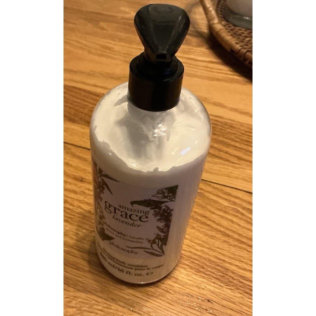 Philosophy Amazing Grace Lavender Firming Body Emulsion 480ml 16oz NEW - Thumbnail 4