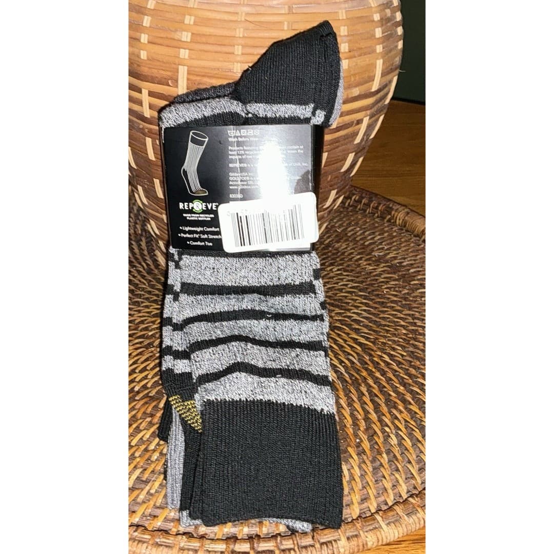GOLDTOE Men's Wentworth Dress Socks, 5-Pairs, Black, Sz 6-12 - Thumbnail 3