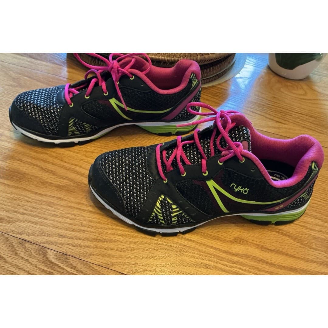 Ryka Vida RZX Training Shoes Black Pink Green Womens Size 10.5M Sneakers - Thumbnail 5