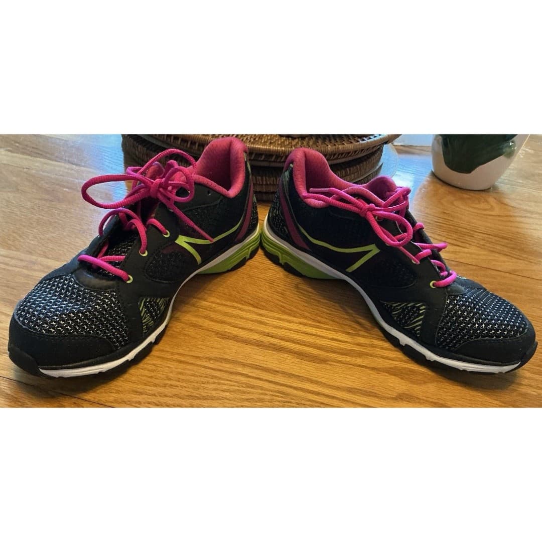 Ryka Vida RZX Training Shoes Black Pink Green Womens Size 10.5M Sneakers - Thumbnail 4