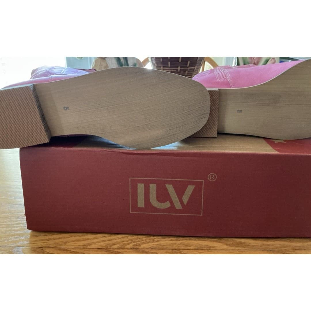 IUV Cowboy Boots Knee High Pink Pony Club Western Cowgirl Girls/Women Sz 5 NIB - Thumbnail 7