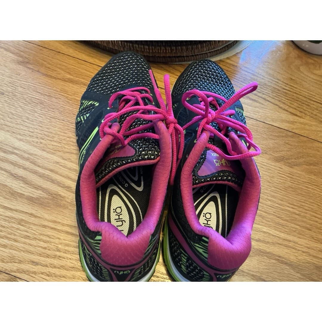 Ryka Vida RZX Training Shoes Black Pink Green Womens Size 10.5M Sneakers - Thumbnail 7