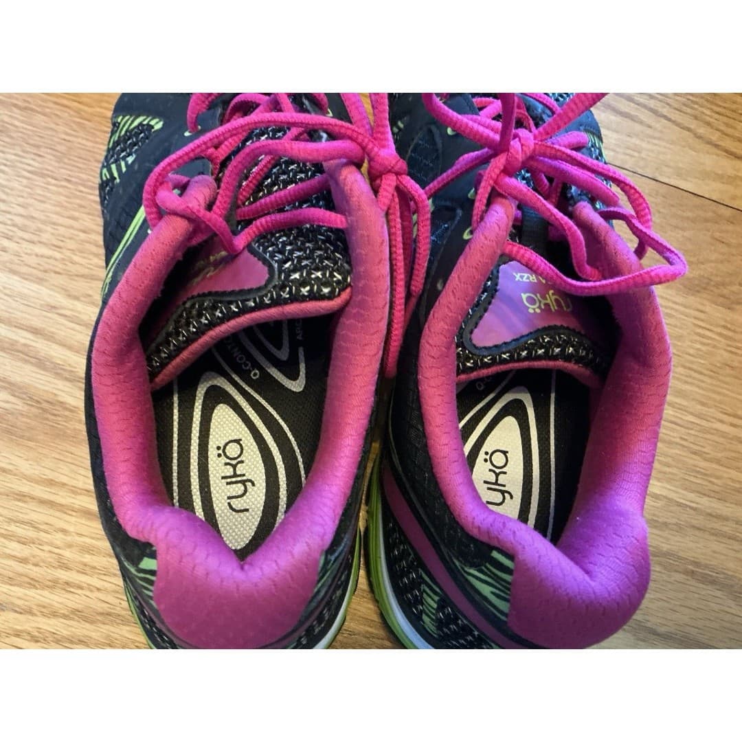 Ryka Vida RZX Training Shoes Black Pink Green Womens Size 10.5M Sneakers - Thumbnail 8