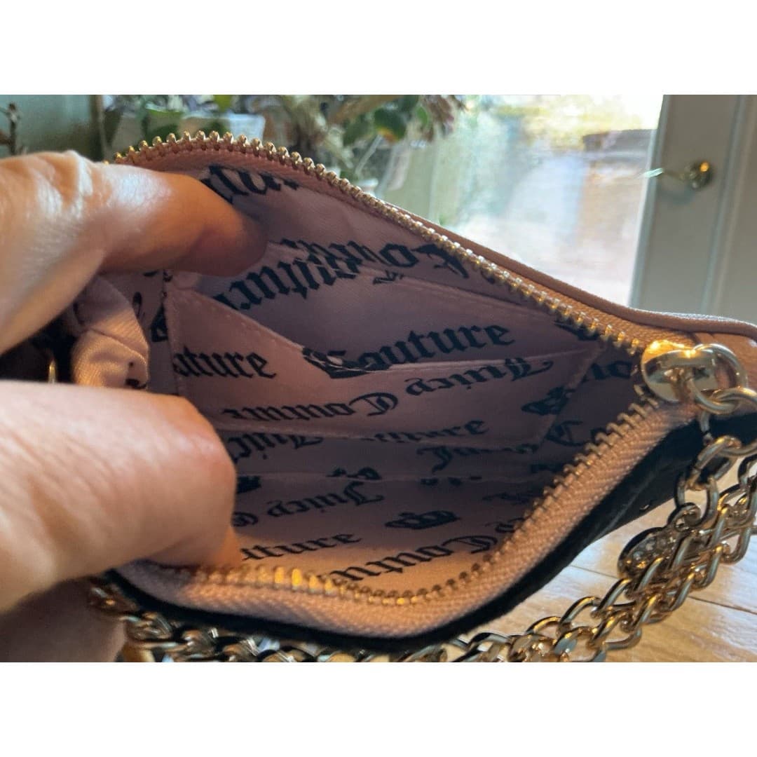 Juicy Couture 2-Piece Wristlet Set with Coin Purse - Black Velvet - Thumbnail 4