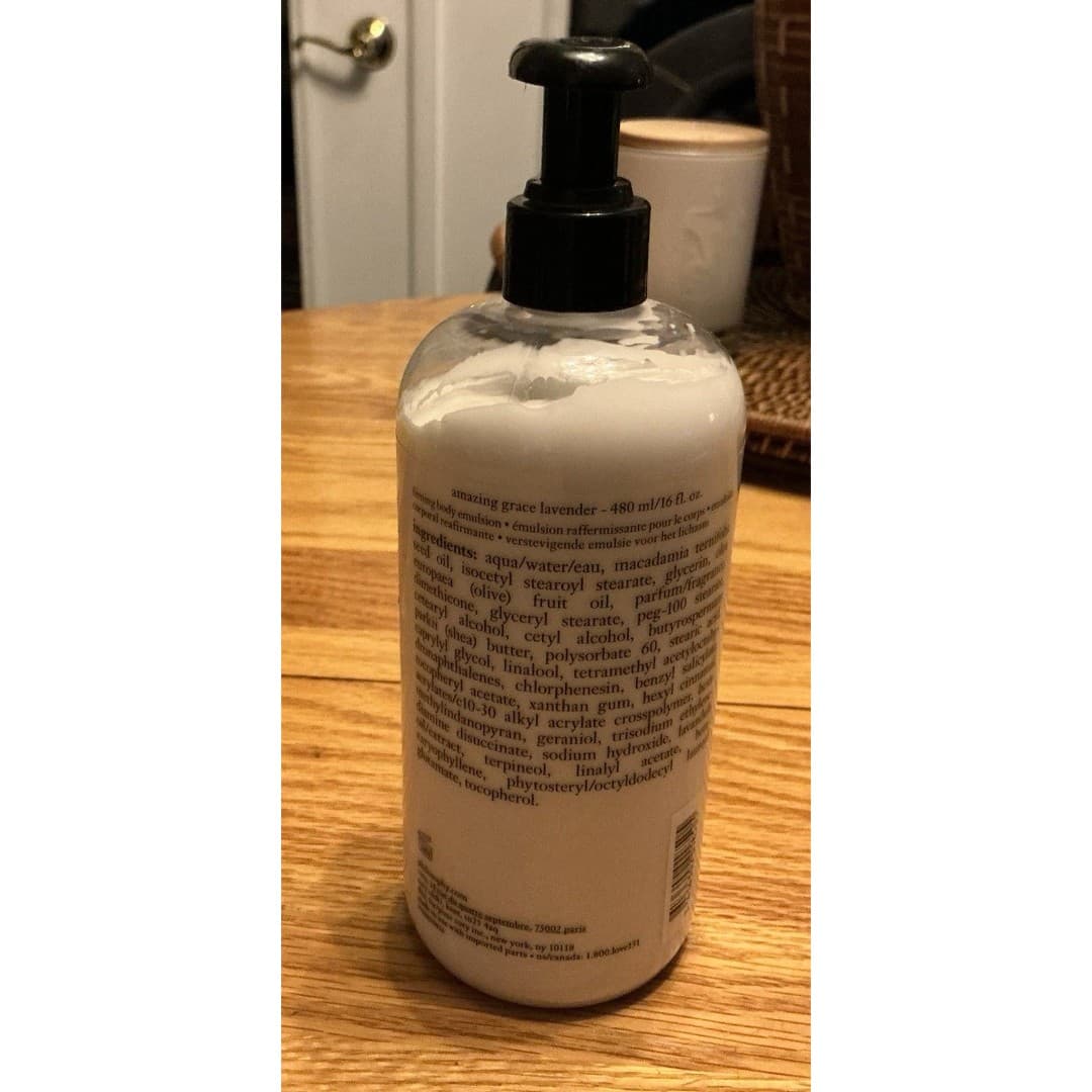 Philosophy Amazing Grace Lavender Firming Body Emulsion 480ml 16oz NEW - Thumbnail 3
