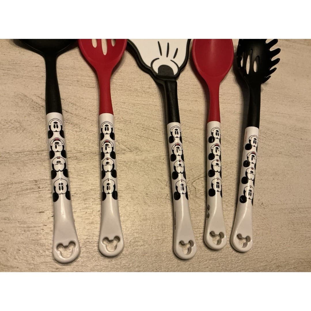 Disney Eats Mickey Mouse 5 Piece Kitchen Cooking Utensil Set Slotted Spoon Ladel - Thumbnail 3