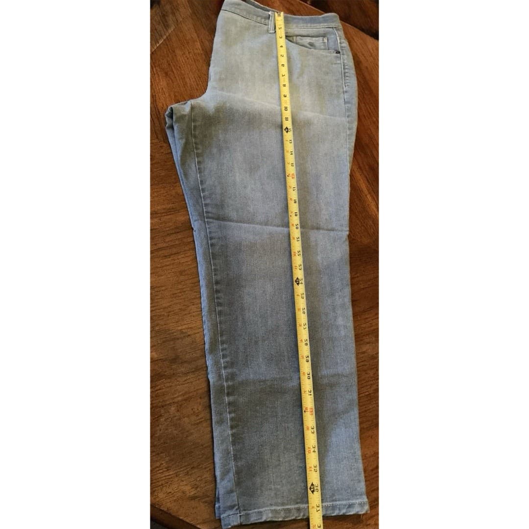 Gloria Vanderbilt Jeans Sz 18 W Womens Blue Mid Rise Amanda Straight NWOT - Thumbnail 8