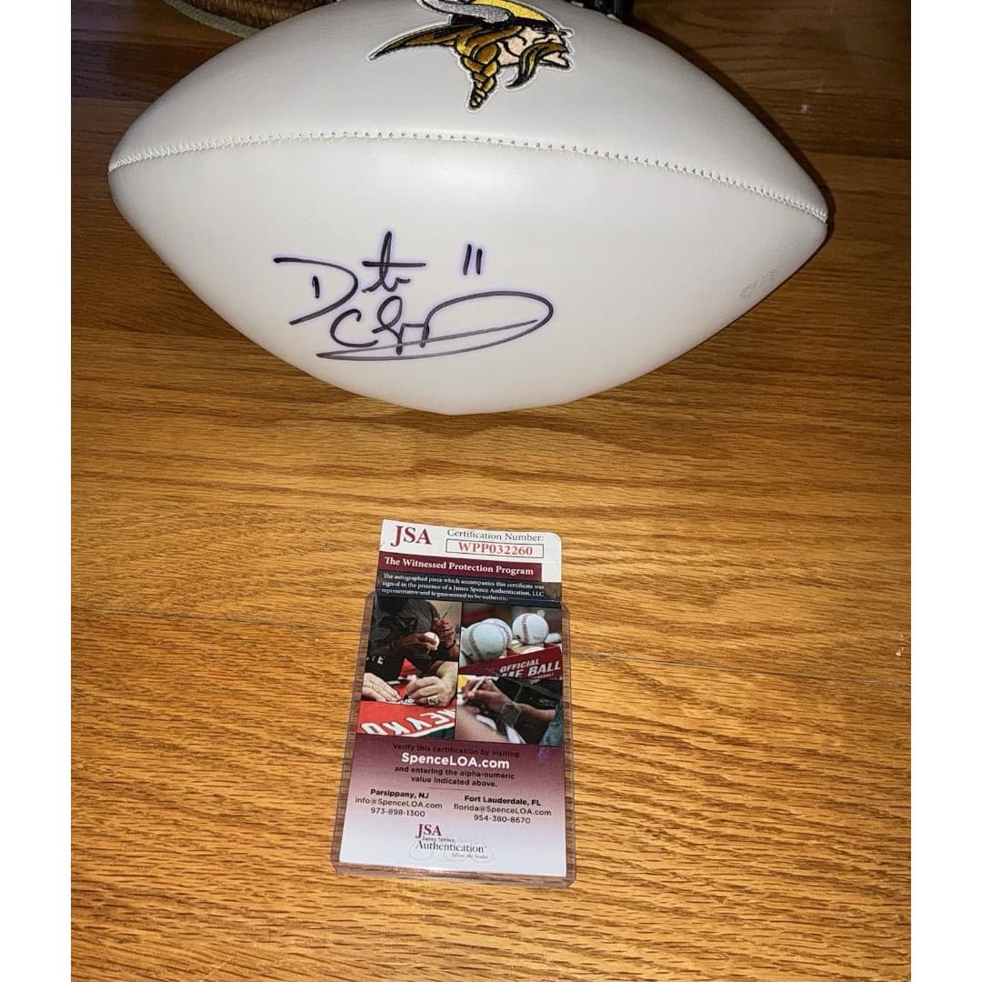 Daunte Culpepper Signed Full Size White Panel Football Vikings JSA Auto - Thumbnail 2