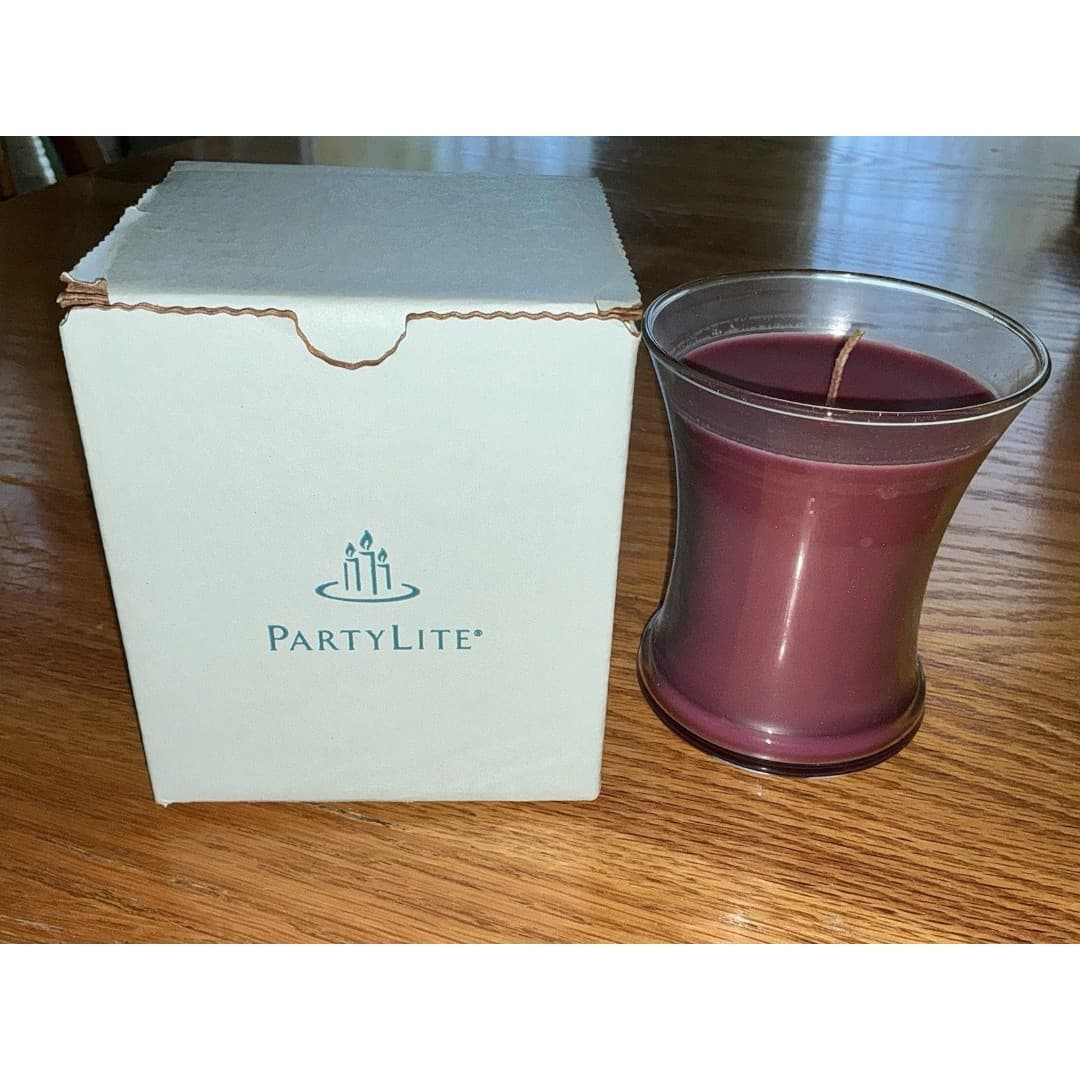 PartyLite "Raspberry & Thyme” Candle in Glass Jar, G02282 New In Box - Thumbnail 2