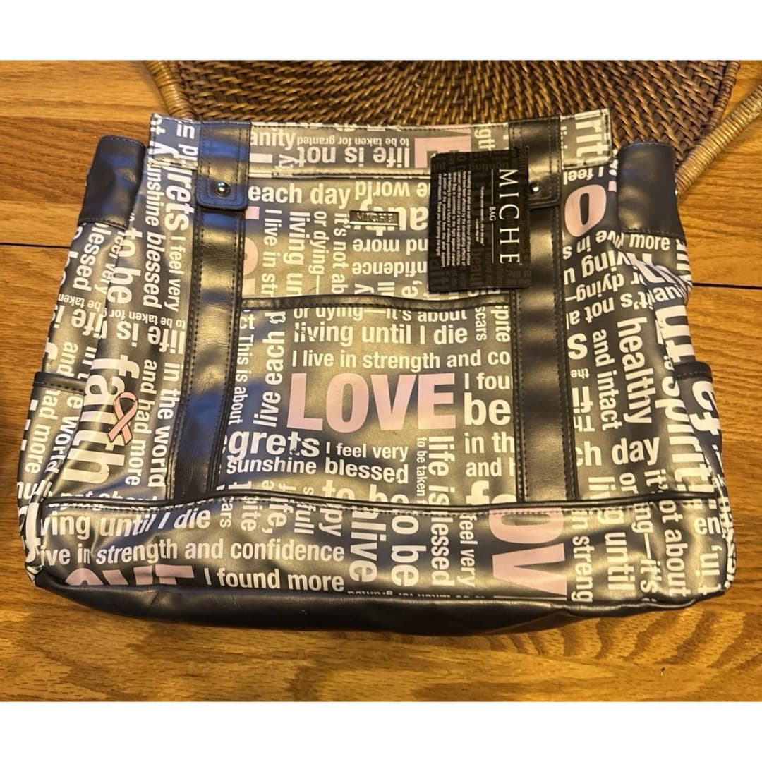 MICHE BAG SHELL PRIMA HOPE (Breast Cancer) COLLECTION BAG ~ NEW! Black White - Thumbnail 6