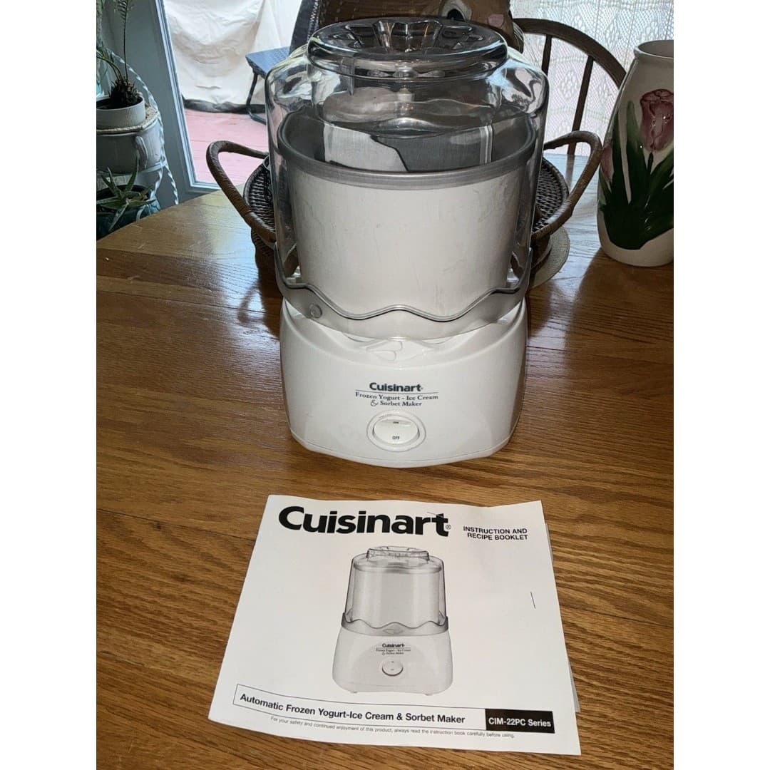 Cuisinart CIM-22PC Automatic frozen yogurt - Ice Cream Maker Sorbet - White