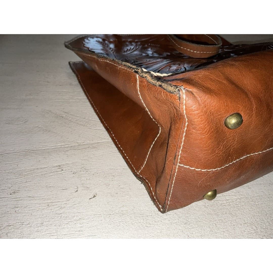 Patricia Nash Embossed Toscana Tote Handbag Brown - Thumbnail 11