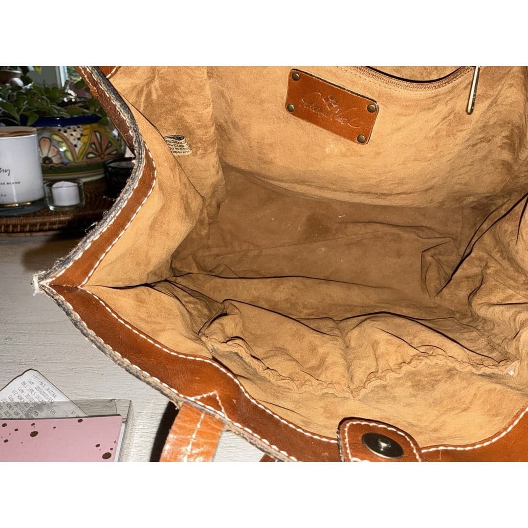 Patricia Nash Embossed Toscana Tote Handbag Brown - Thumbnail 6