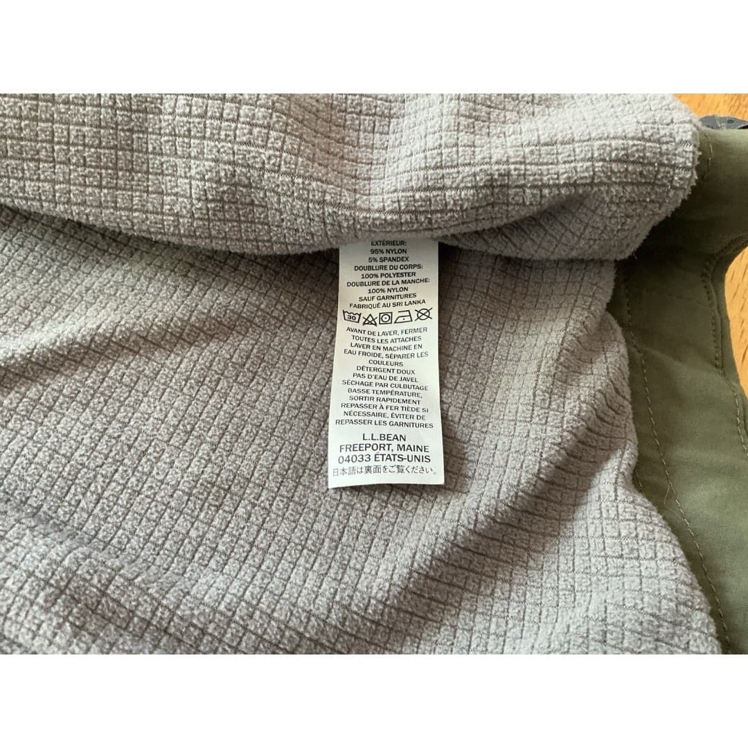 L.L.Bean Jacket Womens Med Green Hooded Utility Anorak Drawstring Waist Lined - Thumbnail 9