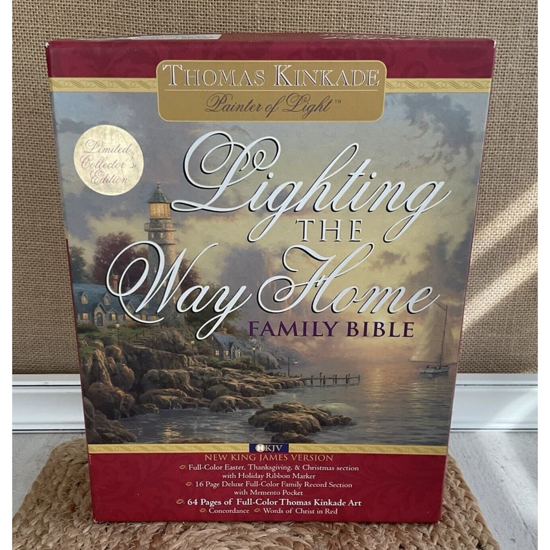 LIGHTING THE WAY FAMILY BIBLE Thomas Kinkade Illustrated NKJV