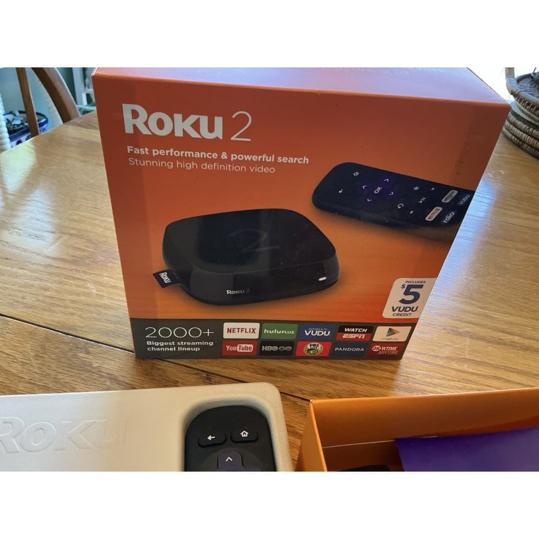 Roku 2 (3rd Generation) Media Streamer 4210RW - Black (Unused - Open Box)